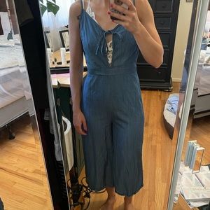 En Creme chambray Jumpsuit